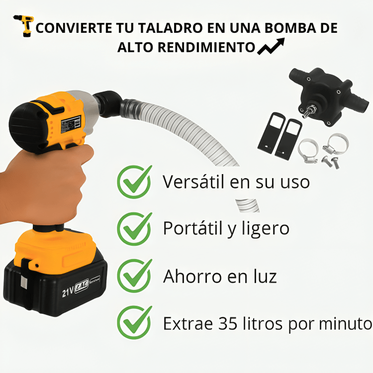 AquaDrill Booster - Mini bomba autocebante
