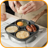 QuickChef 4-in-1™ Sarten de 4 compartimentos, ideal para cocinar rapido